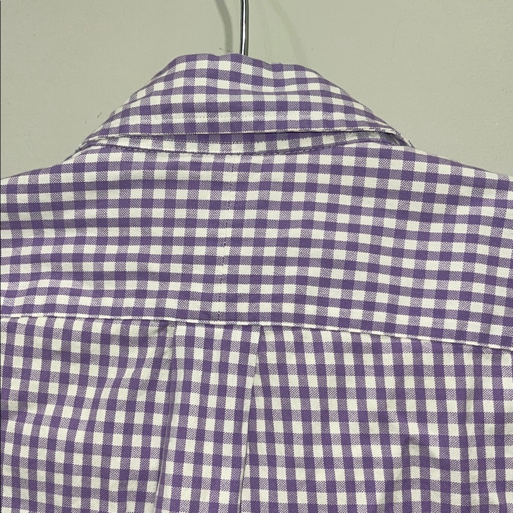 Ralph Lauren Lavender and White Gingham Button-Down Shirt - Picture 5 of 5